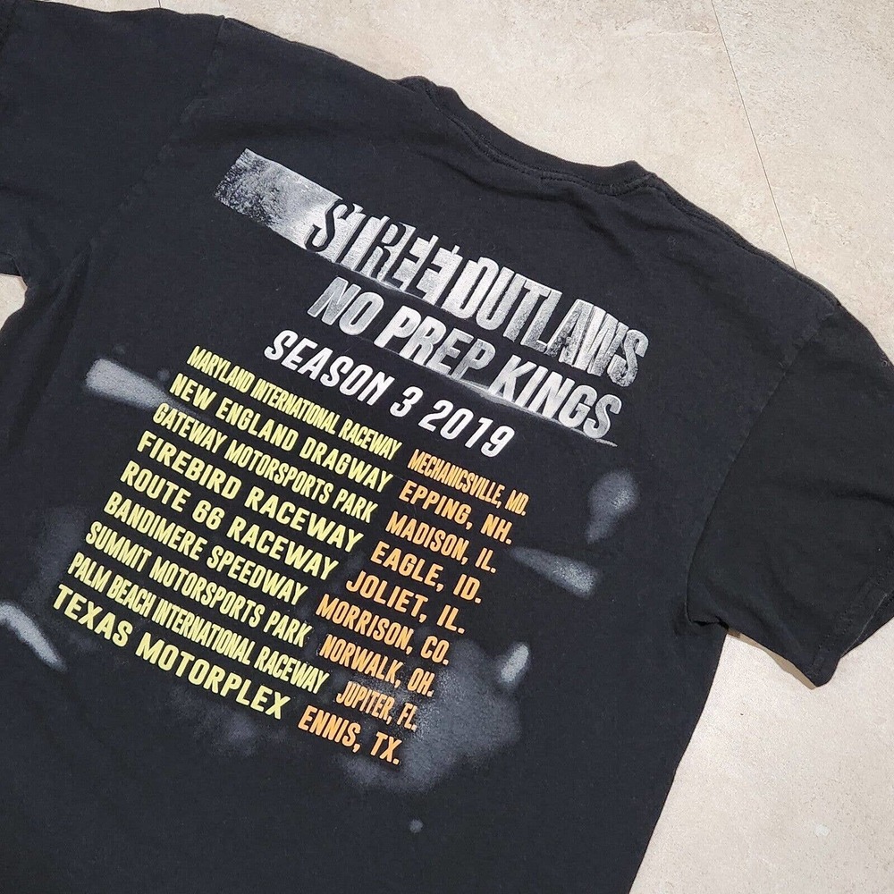 Street Outlaws No Prep Kings Season‎ 3 TV Series Promo Tee T Shirt Mens L Large